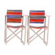 Pair of folding armchairs