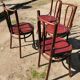 Paire de chaises bistrot en bois courbé