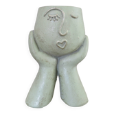Large anthropomorphic vase made of thick fibreglass, 1980s-1990s.