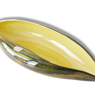 Saint-Clément: great fruit bowl 1950 1960 vintage 50's 60's Canoe-shaped