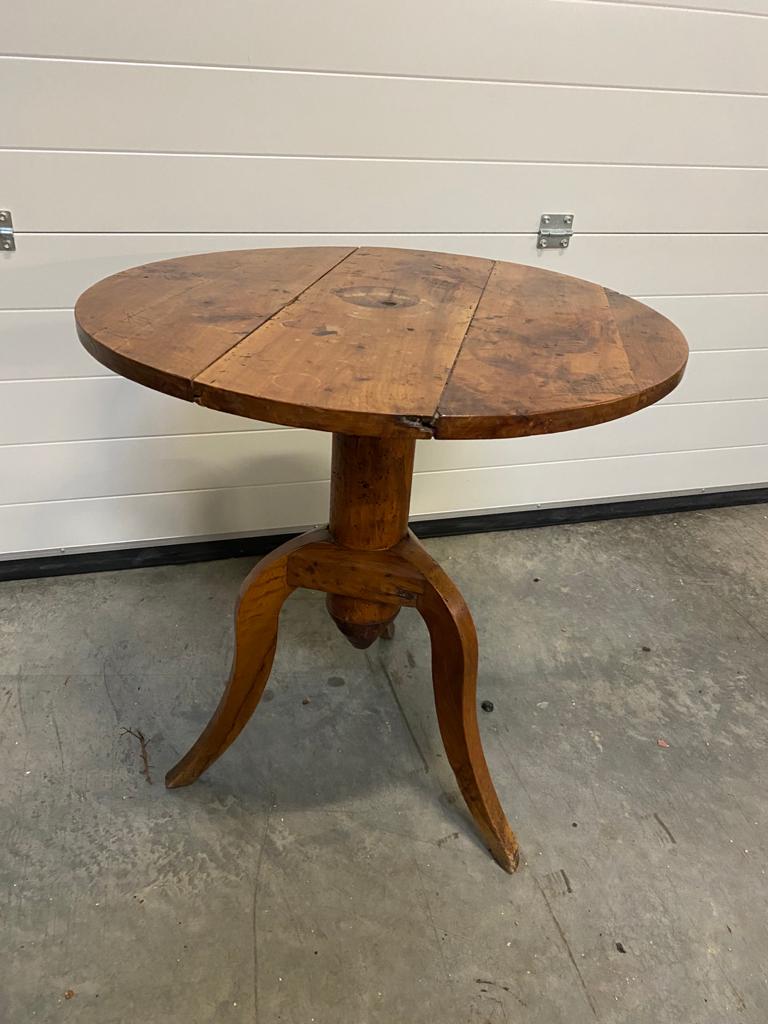 Ancient wooden side table