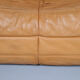 Ensemble Togo en cuir cognac de Ligne Roset de 2010 conçu par Michel Ducaroy.