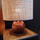 solid wood foot, glazed honey-coloured ball, La Tournerie du Sou, 1980