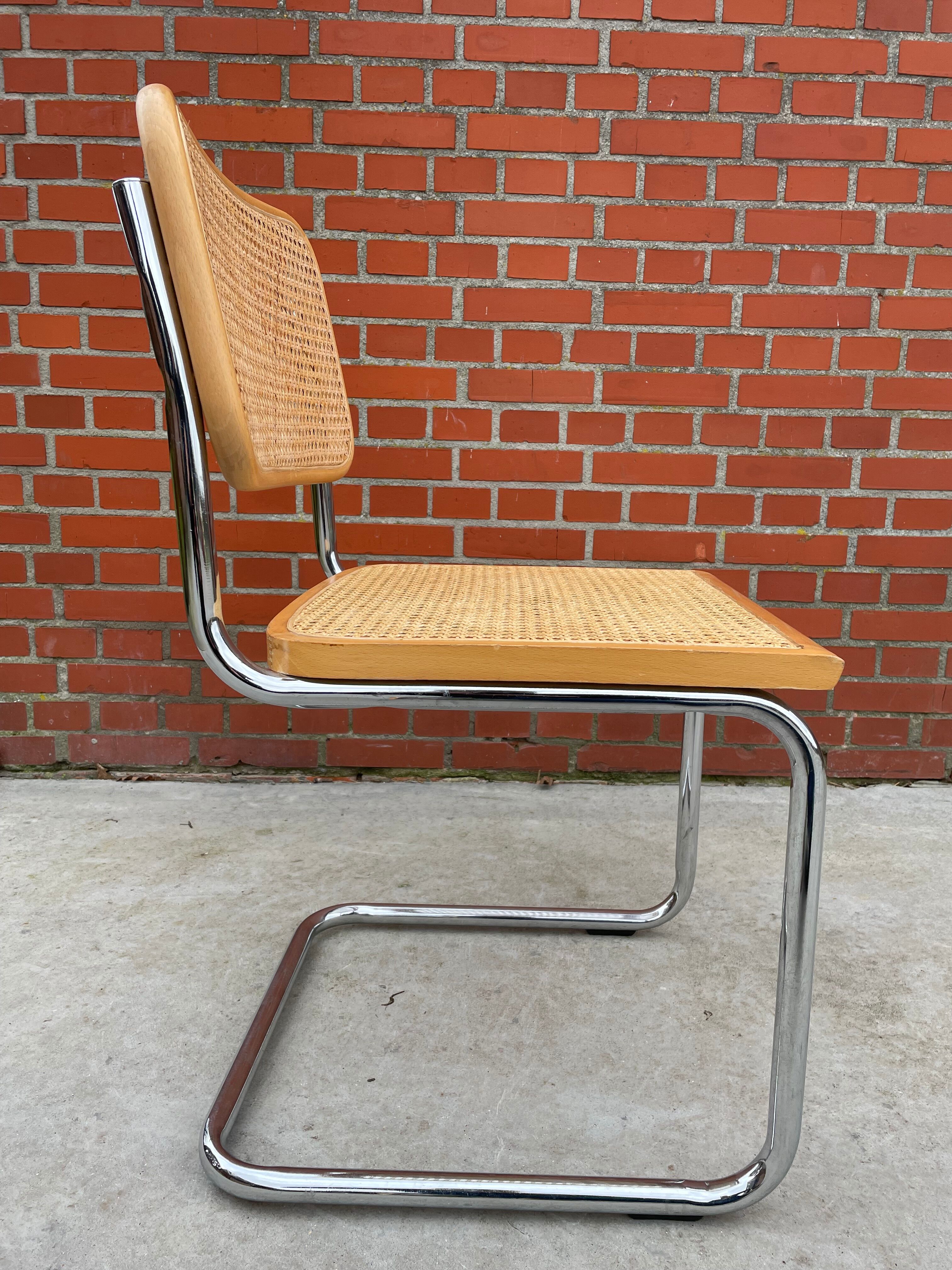 Cesca design chair b32 model in chrome