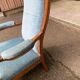 Fauteuil Voltaire Louis Philippe d'époque XIXe siècle