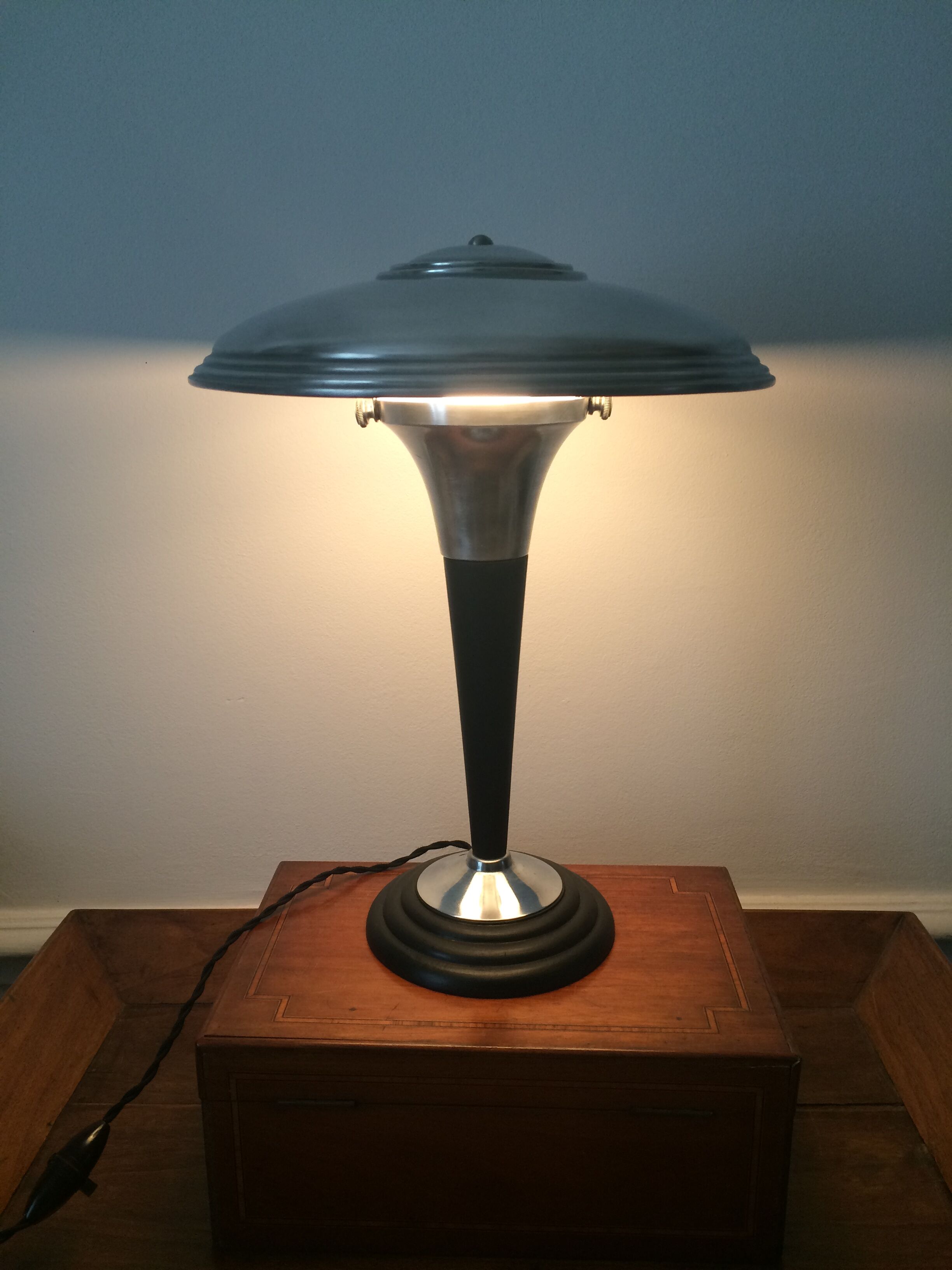 Lampe champignon ancienne art déco