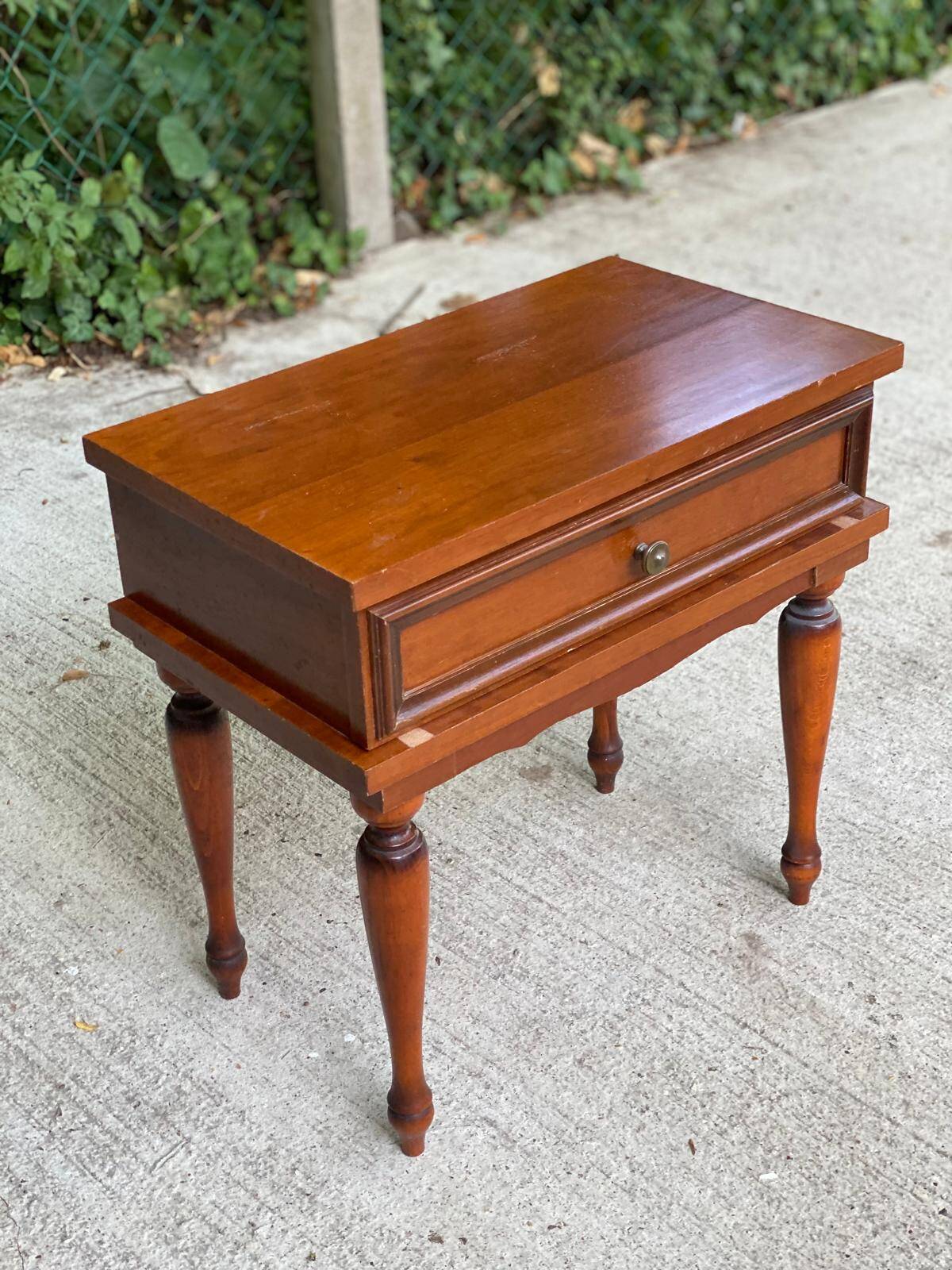 Louis XVI wooden bedside table