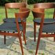 Chaises danoises Henri Walter Klein éditées par Bramin