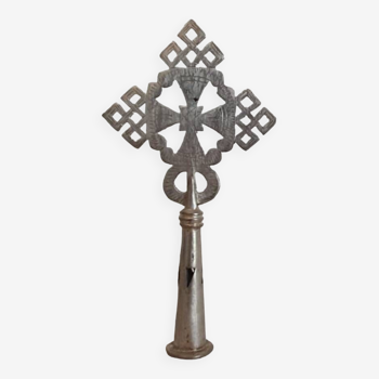 Small Ethiopian Coptic processional cross