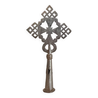 Petite croix de procession copte éthiopienne