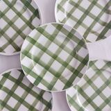 Lot de 5 assiettes à dessert Moulin des loups, Nappe