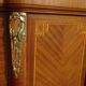 Armoire ancienne style Louis XVI avec bronzes et marqueterie de bois
