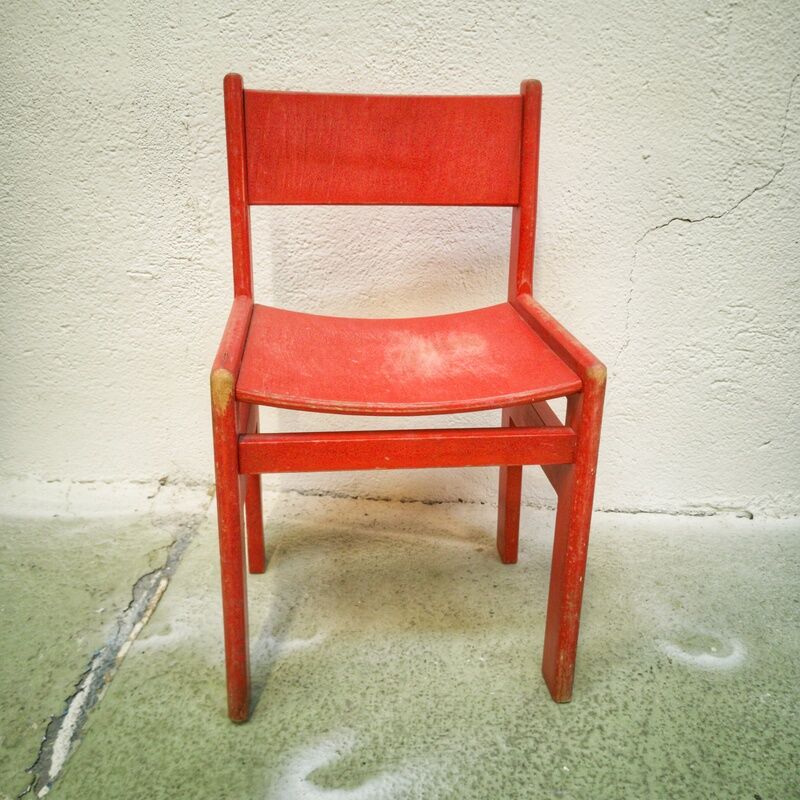 Chaise enfant rétro