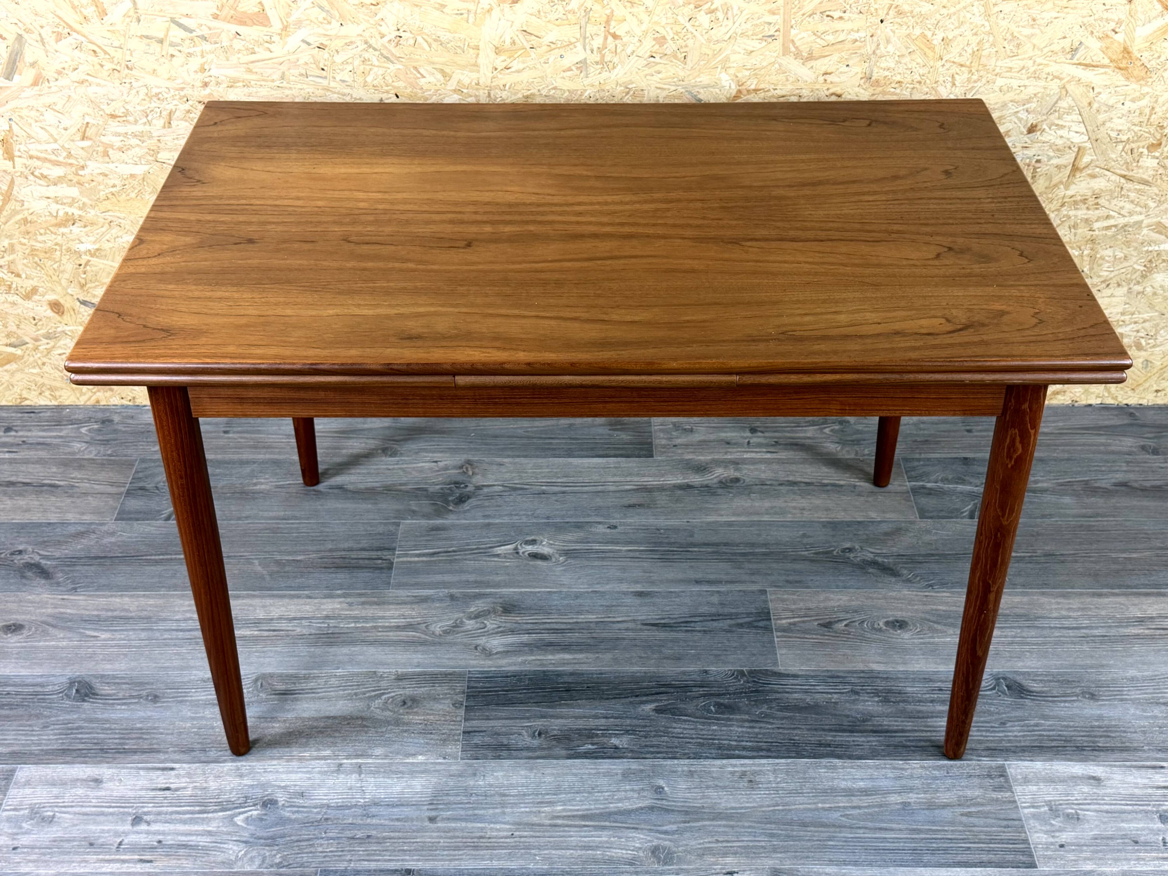 1960s 1970s Teak Dining Table Danish Modern Design Made in Denmark