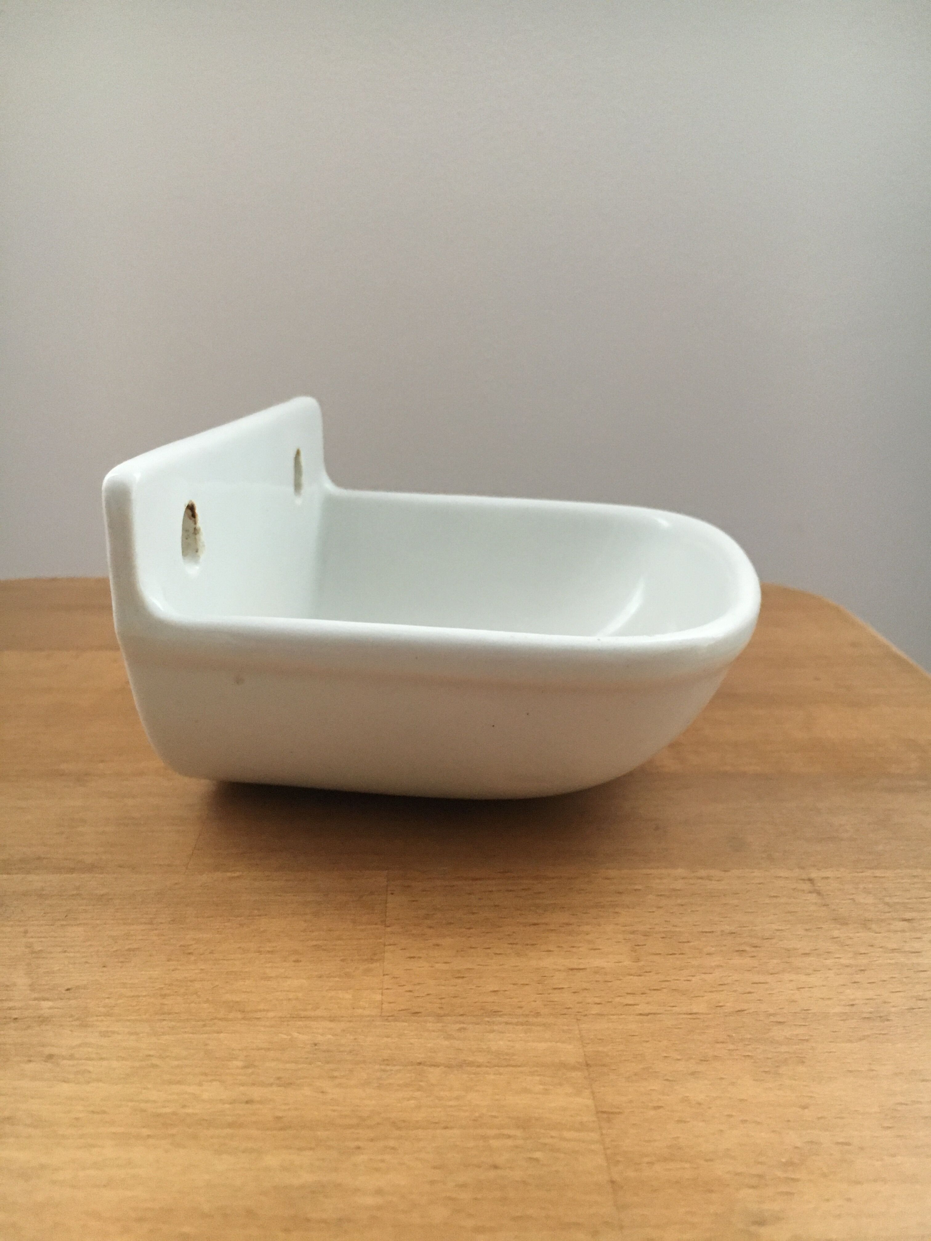 Antique ceramic wall soap dish