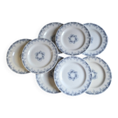 K&G Lunéville ironstone flat plates 1900