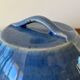 Cheese or butter bell and its blue sandstone dish