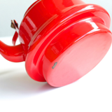 Red enamelled teapot, 1950s