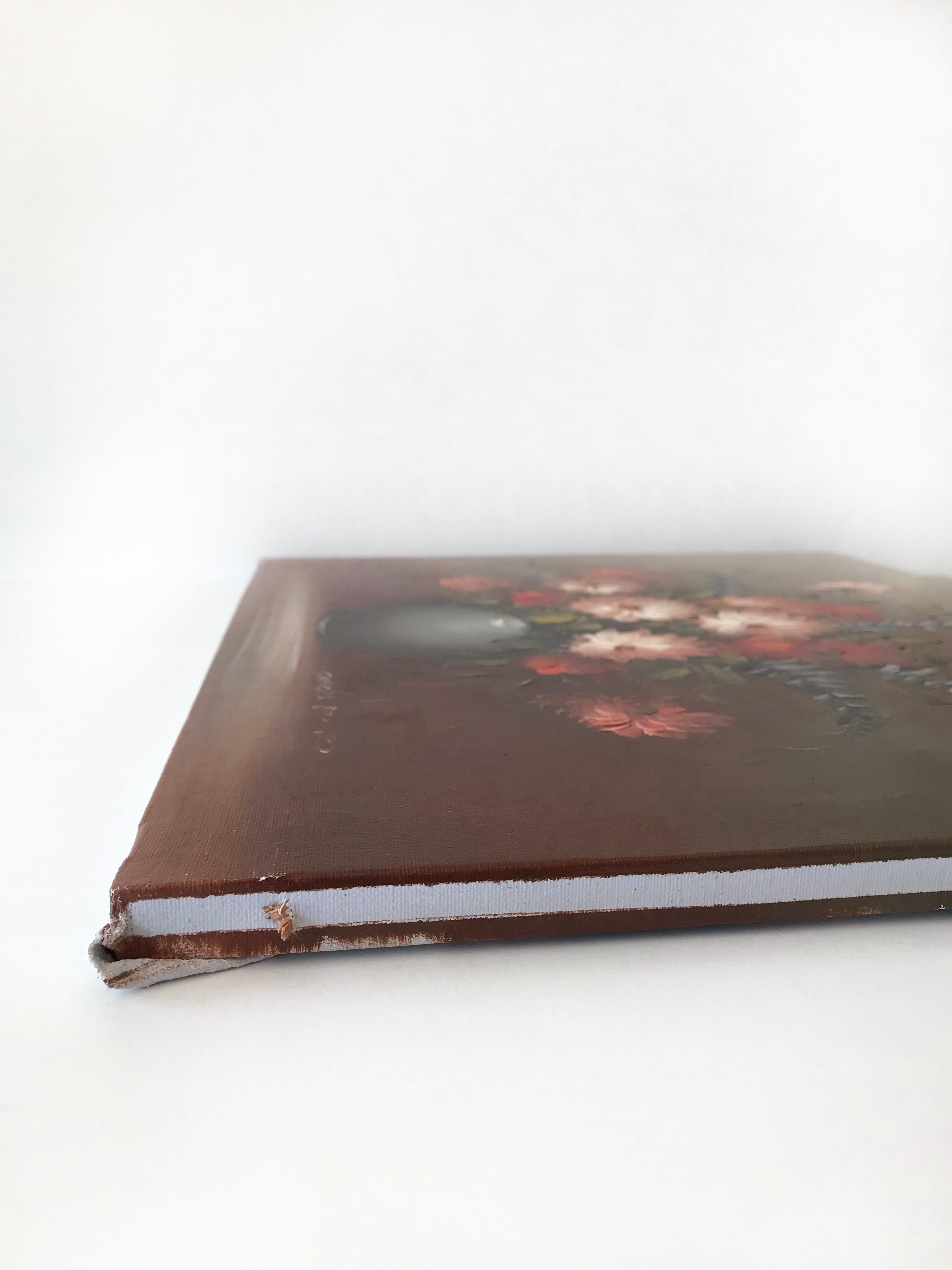 Oil on canvas bouquet of flowers