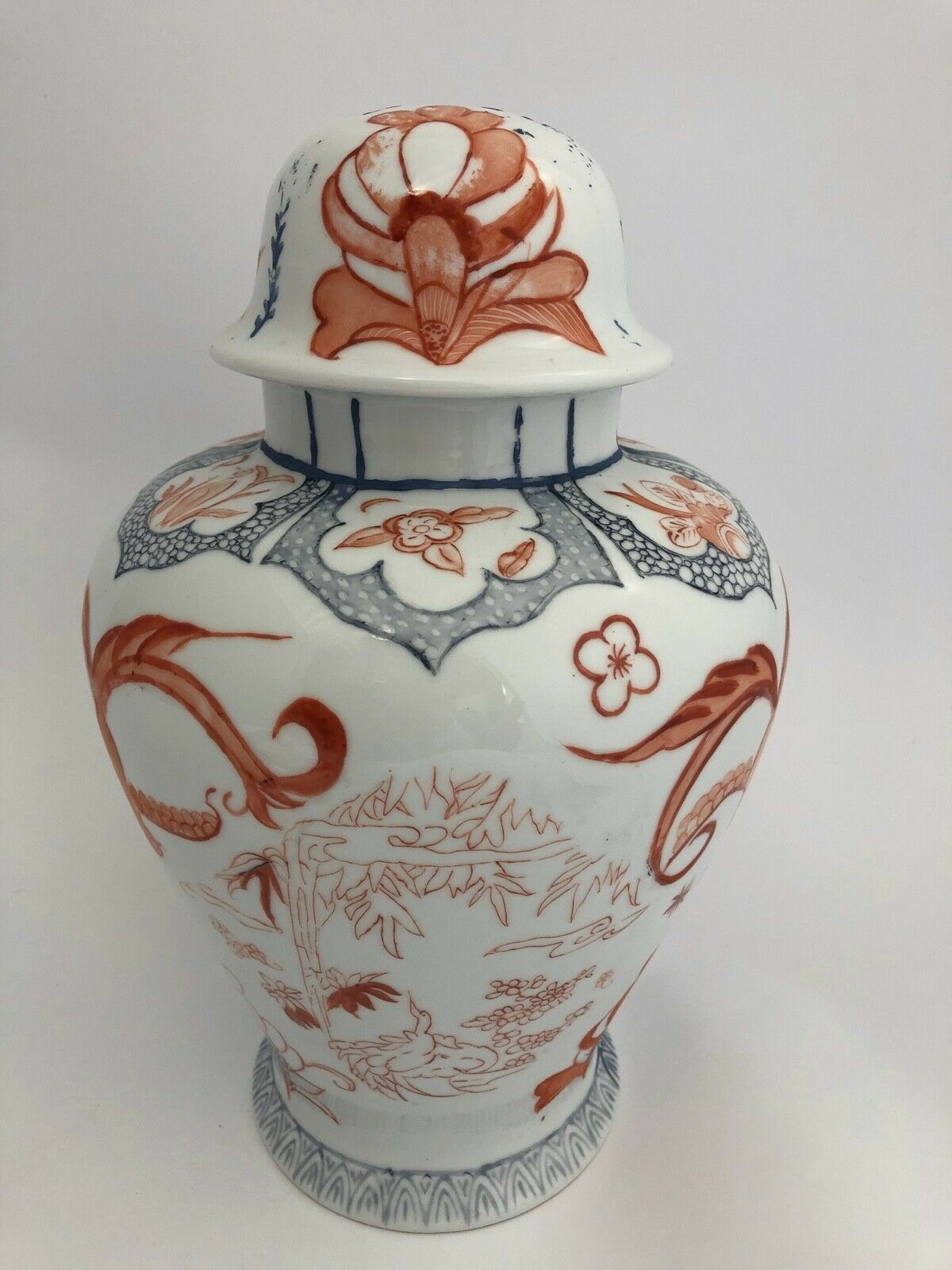 Balustre Limoges France decor Imari porcelain 1960