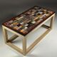 Marble specimen table vintage