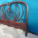 Double wooden headboard turned J & J kohn