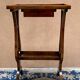 Table double harp feet lyre.