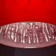 Brutalist glass paste chandelier from the 70s