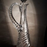 crystal carafe and cap trimmer stone and big old work chiselee