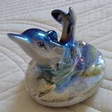 Bathroom porcelain dolphin pearl pot