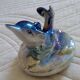Bathroom porcelain dolphin pearl pot