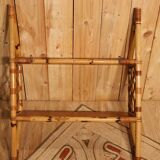 Etagère murale en rotin vintage