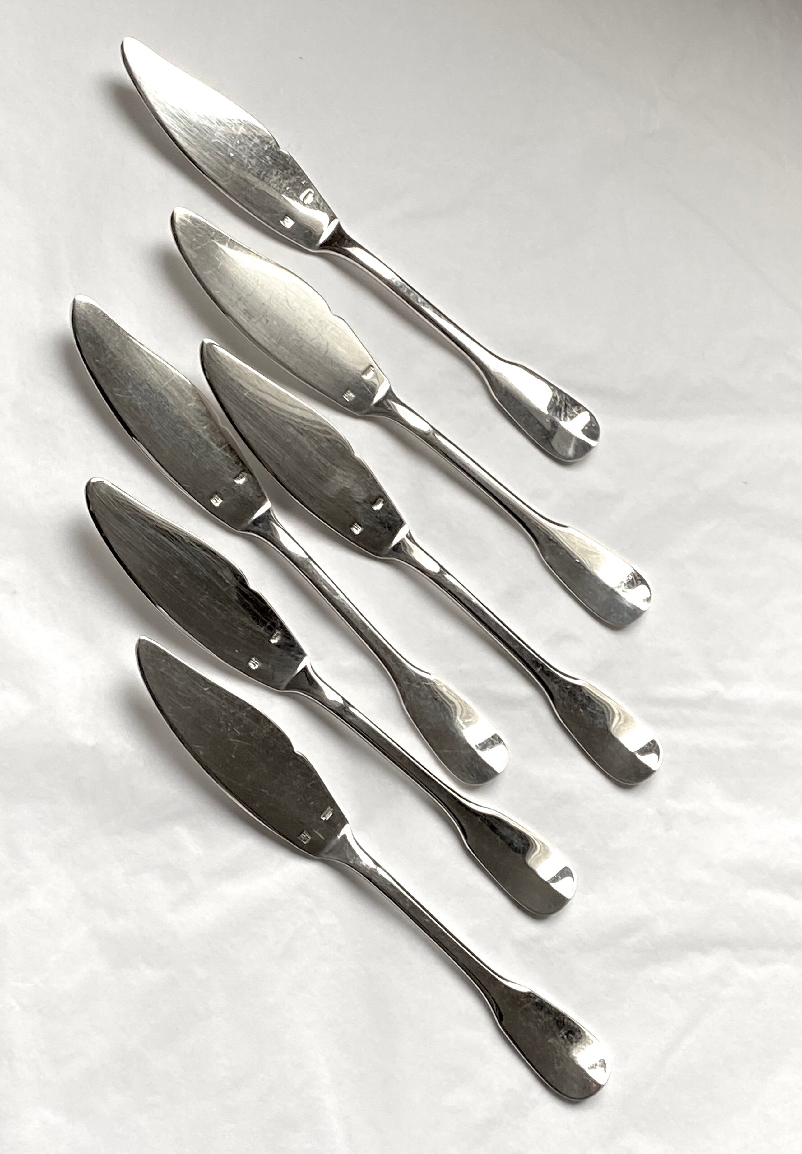 Puiforcat Hermes set of 6 fish knives