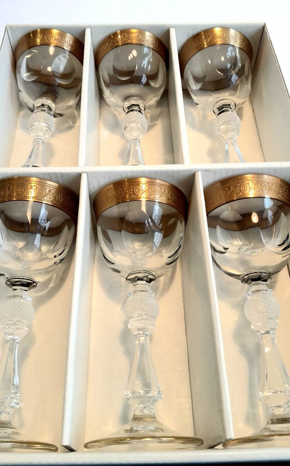 6 Moser Bohemian Crystal Liqueur Glasses