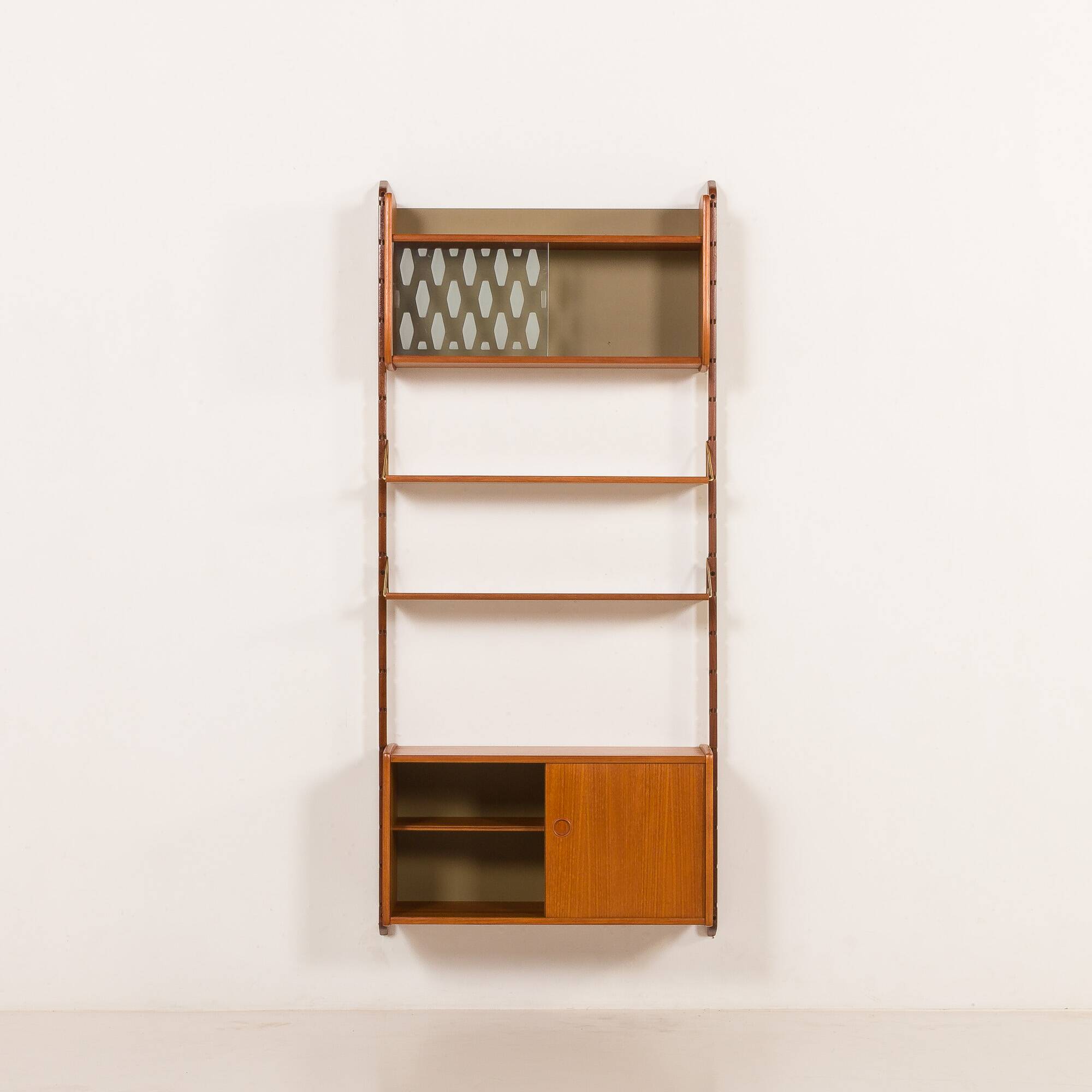 Ergo one bay teak wall unit, Norway, 1960s