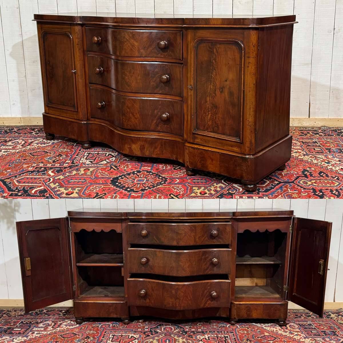 Victorian Enfilade 19th mahogany