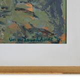 Mid-century oil painting of a child signed by the Belgium artist Jan Vandek