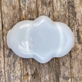 White opaline servant dish