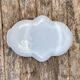 White opaline servant dish