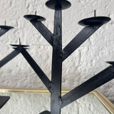 Wrought iron chandeliers, 1980s Habitat style