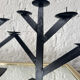 Wrought iron chandeliers, 1980s Habitat style