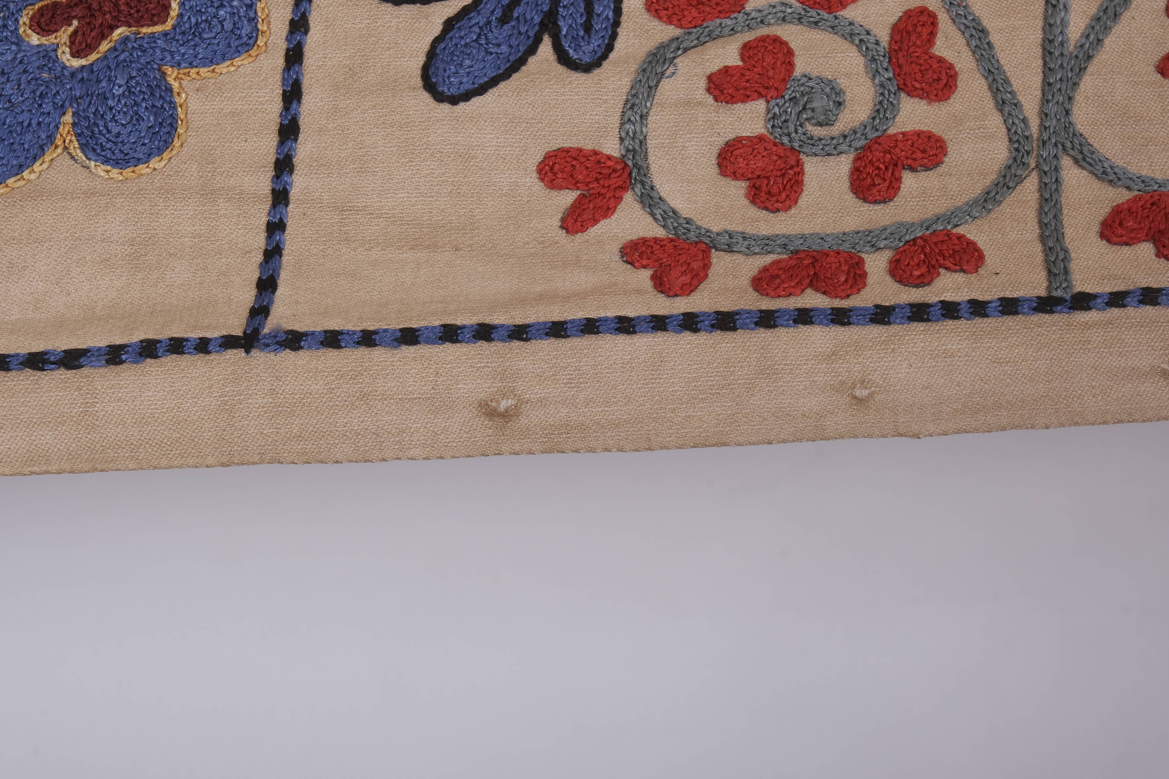 Hand knotted rug, vintage Turkish rug 45x190 cm