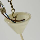 Lustre en verre forme diabolo