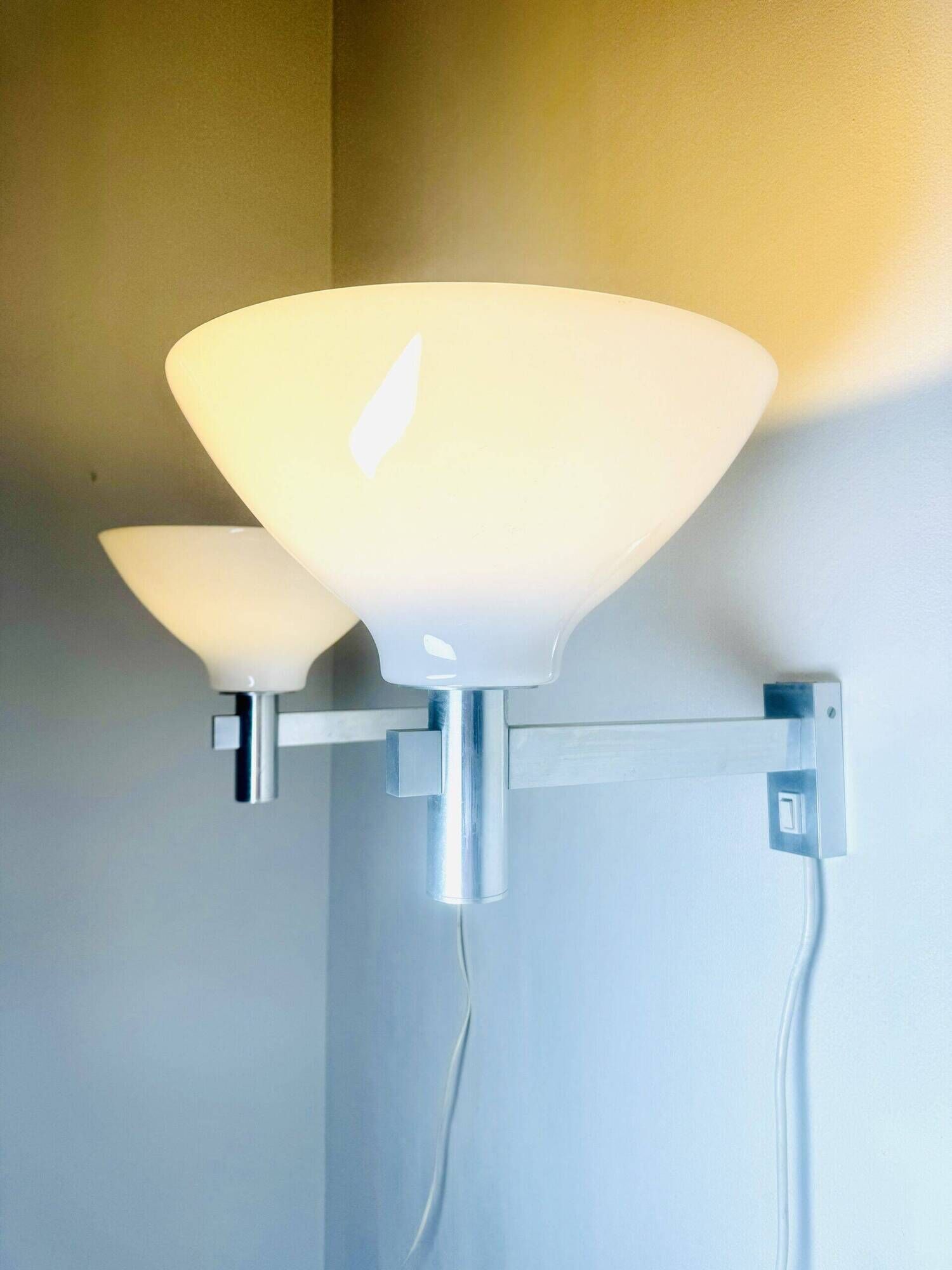 Pair Of Uplighter Wall Lamps By Raak Amsterdam, The Netherlands 1960S