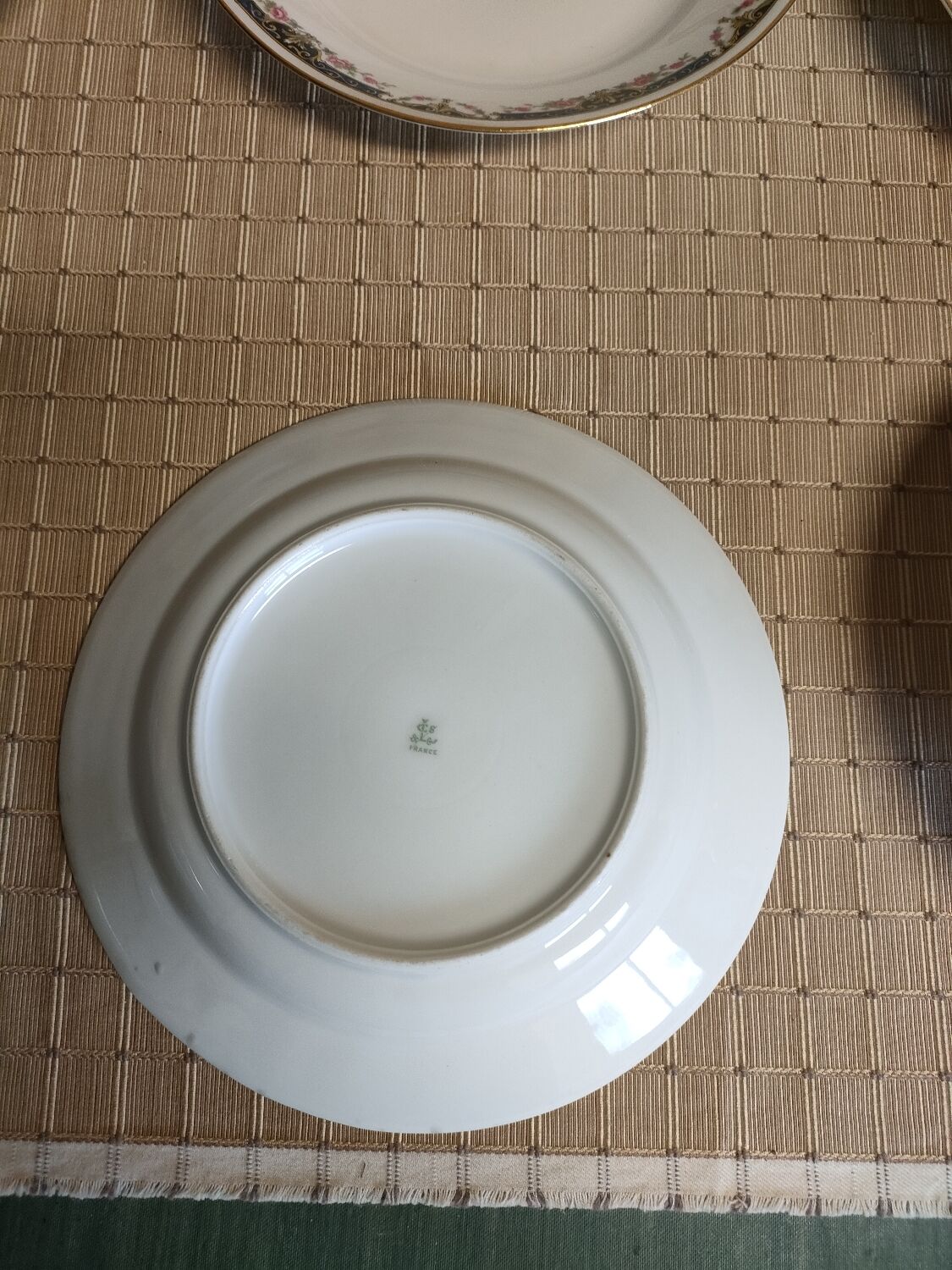6 hollow plates old Limoges porcelain
