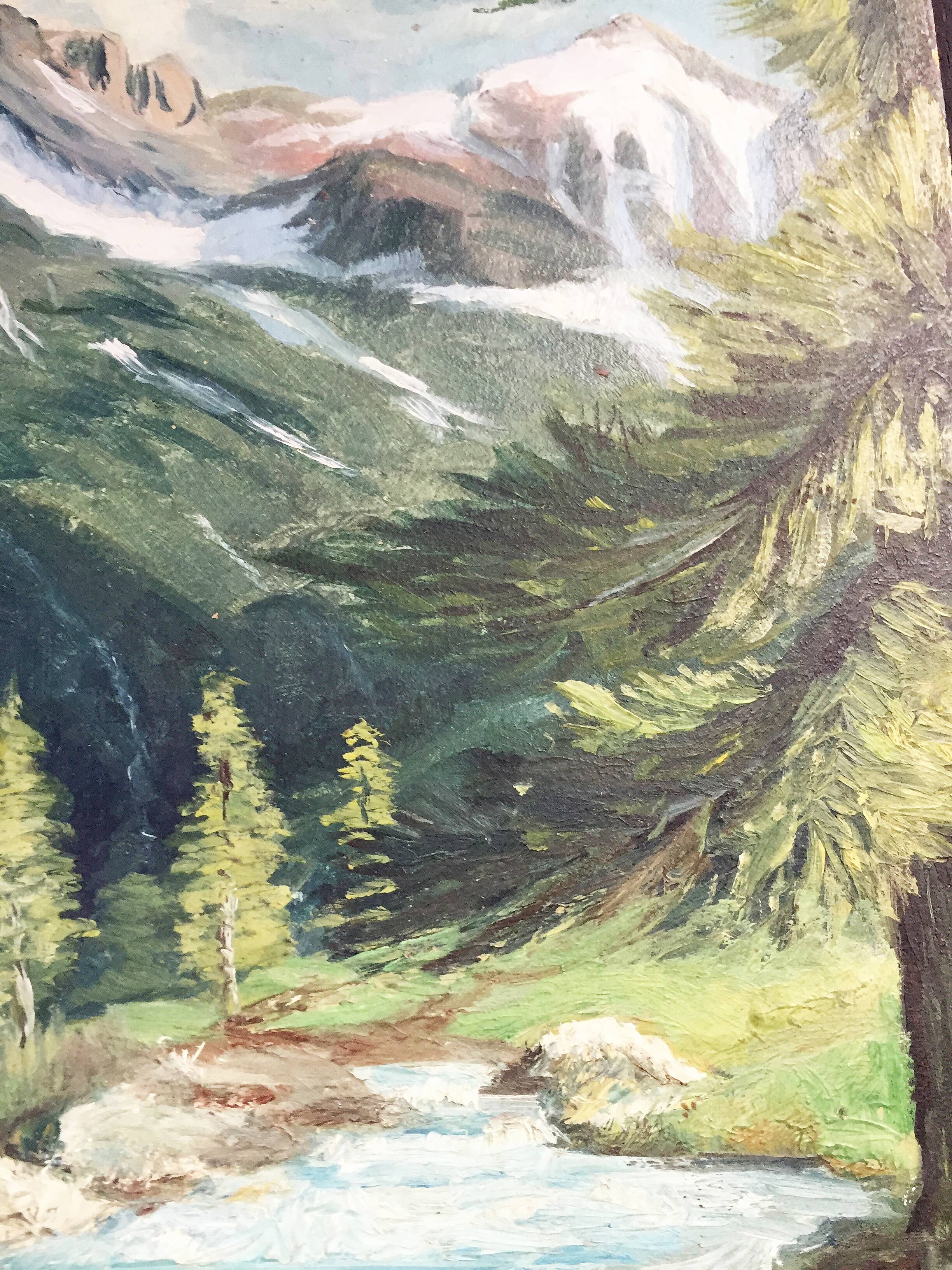 Ancient mountain canvas