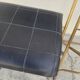 Pair of vintage 1950s Lafuma black folding chairs