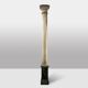 Pair of wooden columns painted to imitate marble. 1880s.