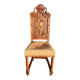 Antique carved walnut chair