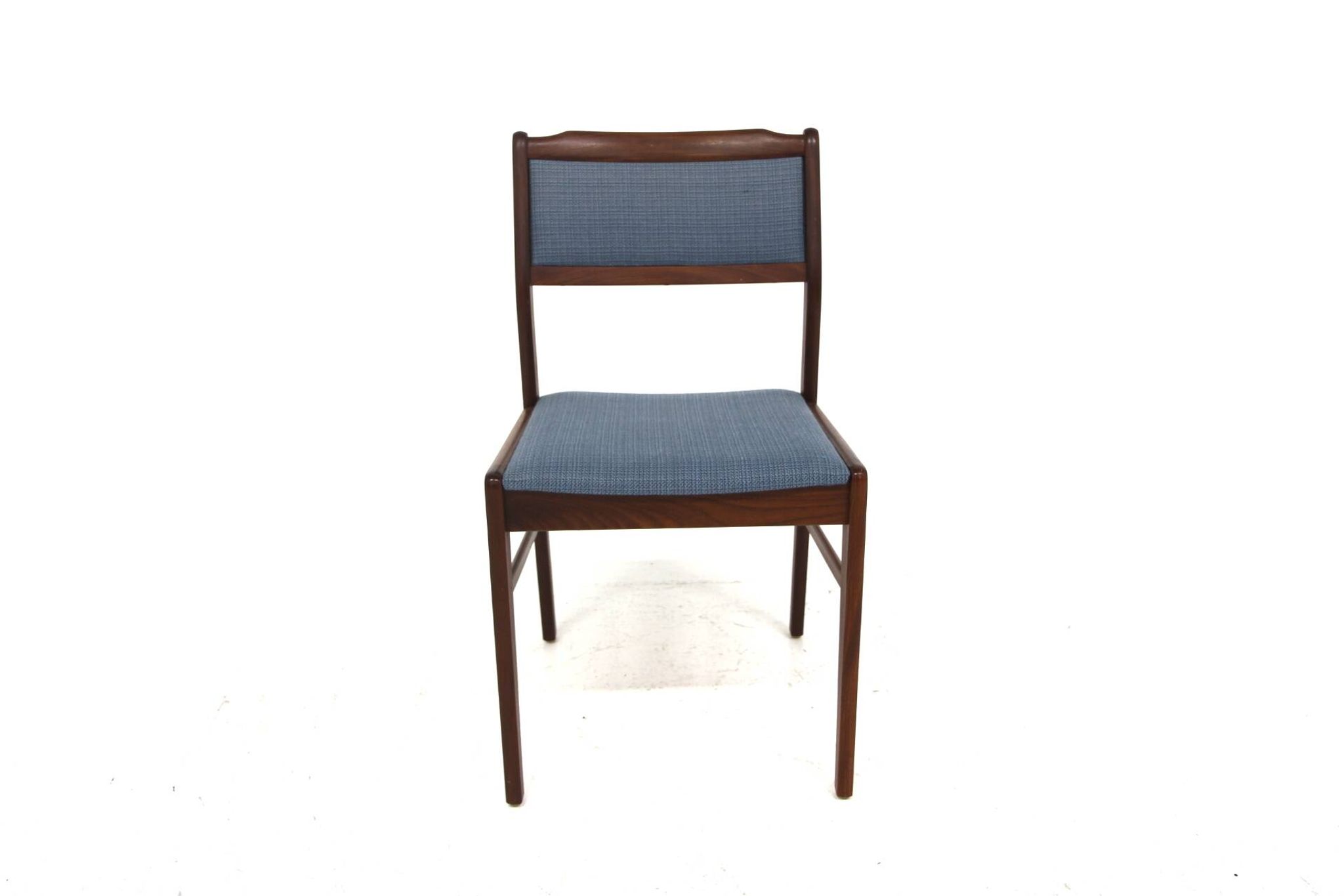 4 chaises scandinave en noyer, Suède, 1960